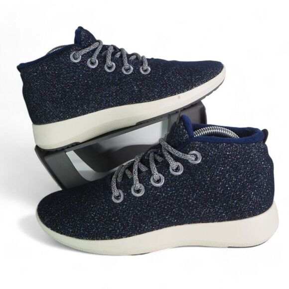 Allbirds Wool Runner-up Muzzles Sneakers Blue Ridge / White Women's 10 - Picture 1 of 11